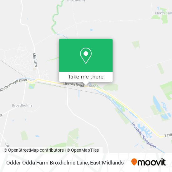 Odder Odda Farm Broxholme Lane map