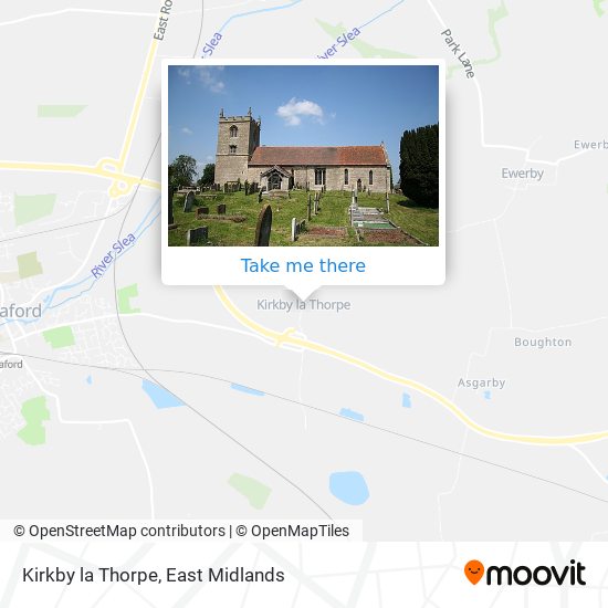 Kirkby la Thorpe map