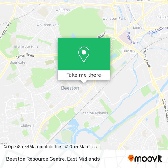 Beeston Resource Centre map