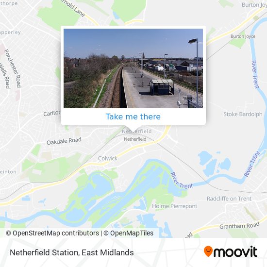 Netherfield Station map