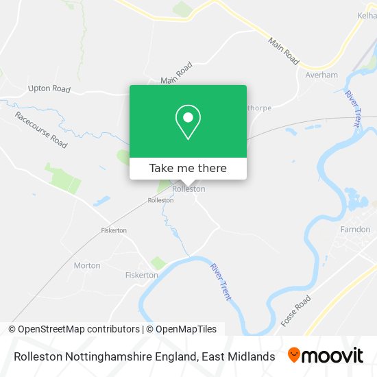 Rolleston Nottinghamshire England map