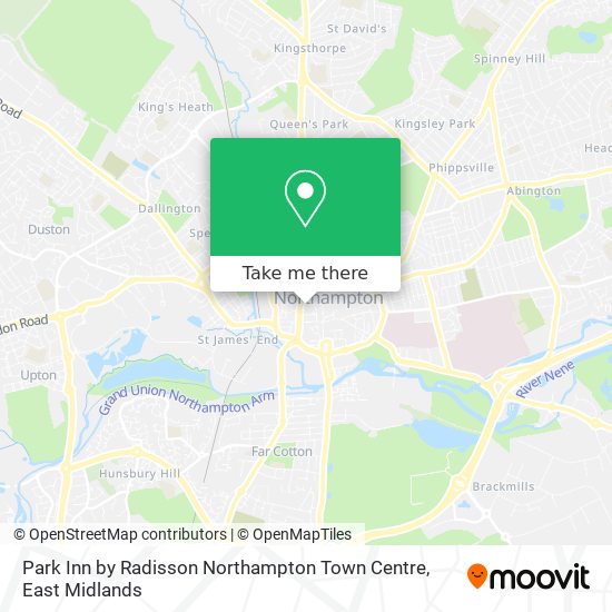 Park Inn by Radisson Northampton Town Centre map