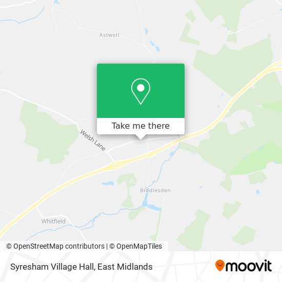 Syresham Village Hall map