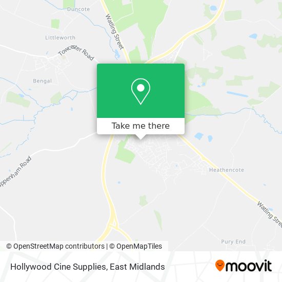 Hollywood Cine Supplies map