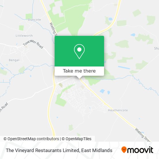 The Vineyard Restaurants Limited map