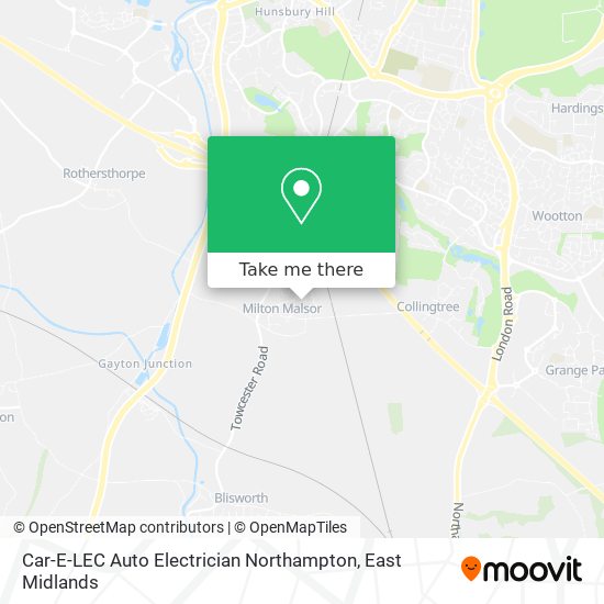 Car-E-LEC Auto Electrician Northampton map