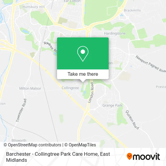 Barchester - Collingtree Park Care Home map
