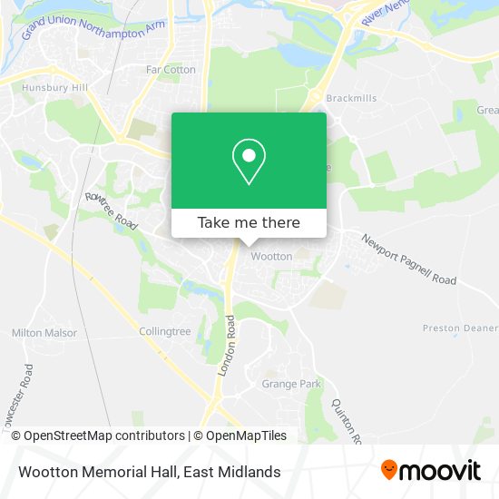 Wootton Memorial Hall map