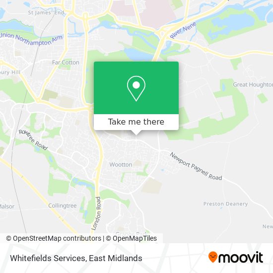 Whitefields Services map