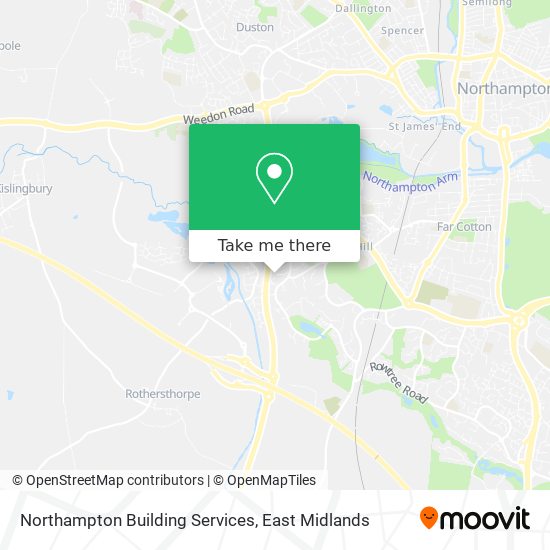 Northampton Building Services map