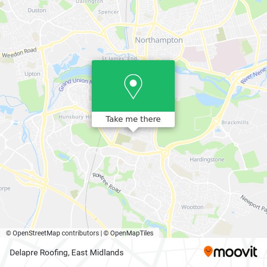 Delapre Roofing map