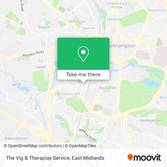 The Vig & Theraplay Service map