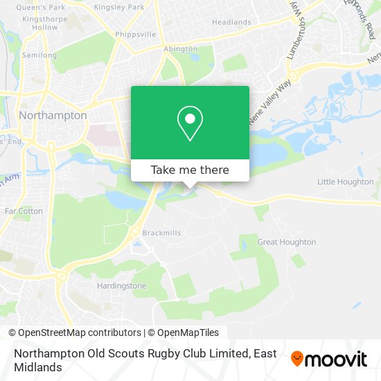 Northampton Old Scouts Rugby Club Limited map