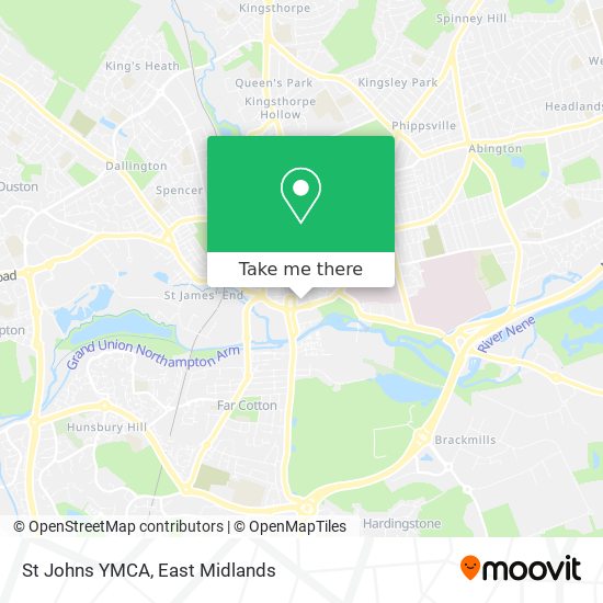 St Johns YMCA map