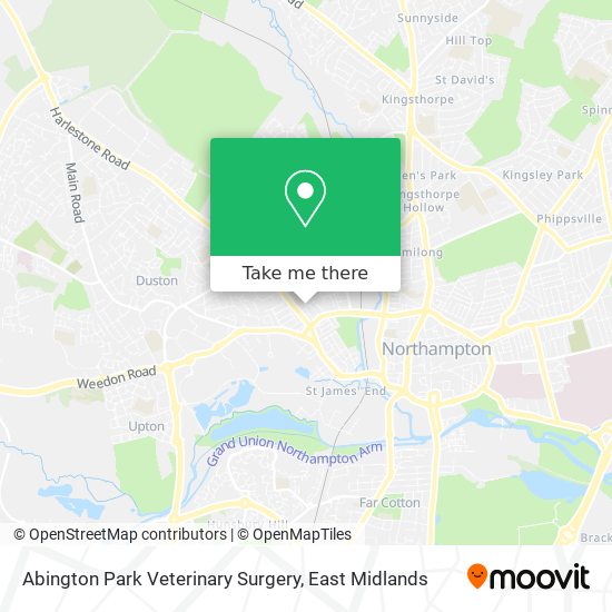 Abington Park Veterinary Surgery map