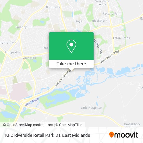 KFC Riverside Retail Park DT map