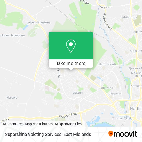 Supershine Valeting Services map