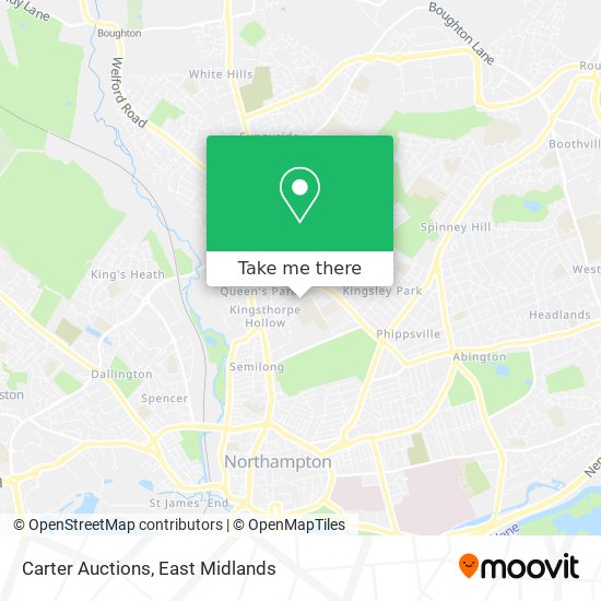 Carter Auctions map