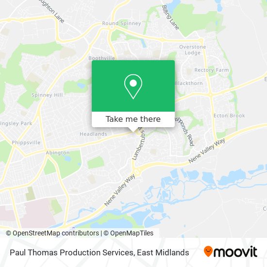 Paul Thomas Production Services map