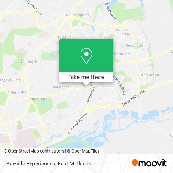 Bayside Experiences map