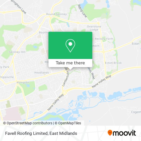 Favell Roofing Limited map