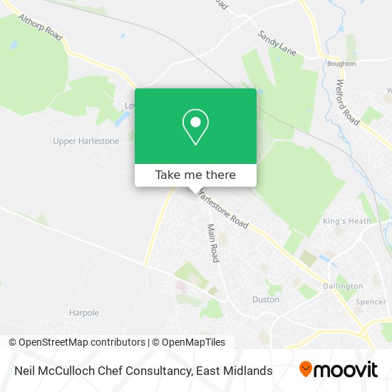 Neil McCulloch Chef Consultancy map