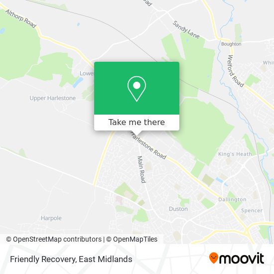 Friendly Recovery map