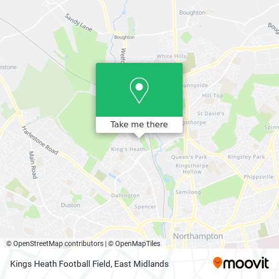 Kings Heath Football Field map