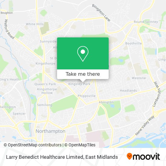 Larry Benedict Healthcare Limited map