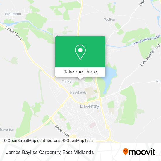 James Bayliss Carpentry map