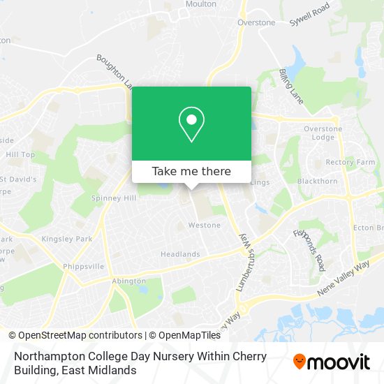 Northampton College Day Nursery Within Cherry Building map