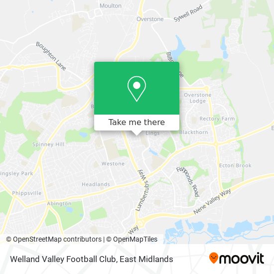 Welland Valley Football Club map