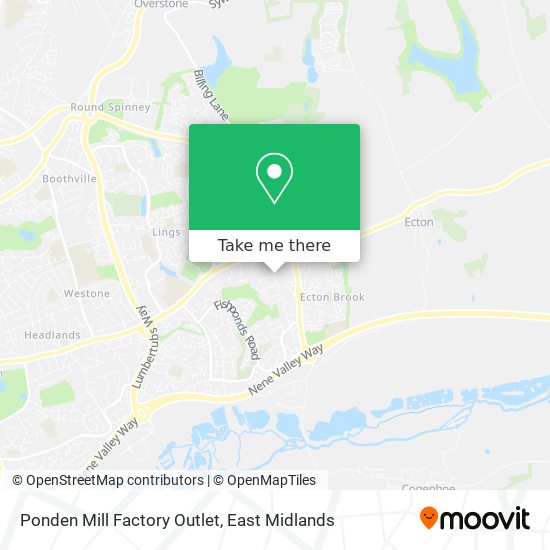 Ponden Mill Factory Outlet map