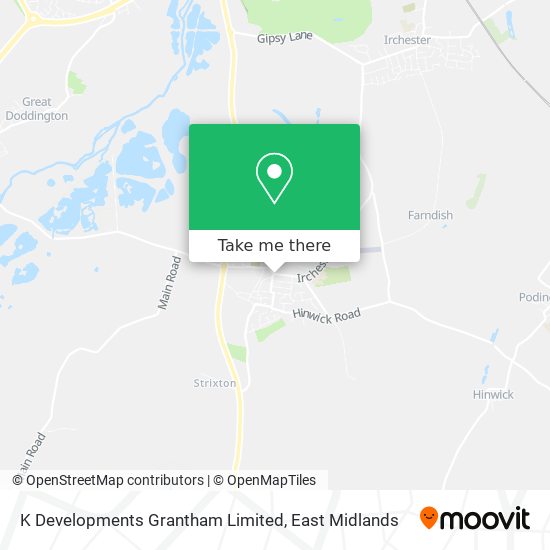 K Developments Grantham Limited map