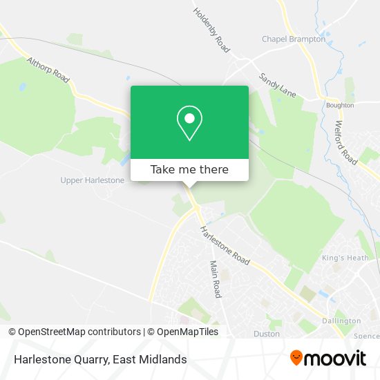Harlestone Quarry map