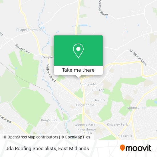 Jda Roofing Specialists map