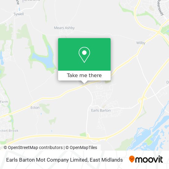 Earls Barton Mot Company Limited map