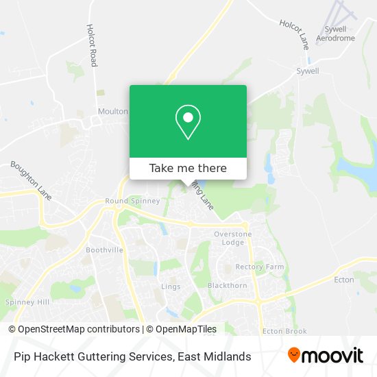 Pip Hackett Guttering Services map