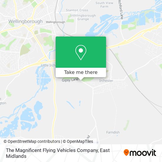 The Magnificent Flying Vehicles Company map