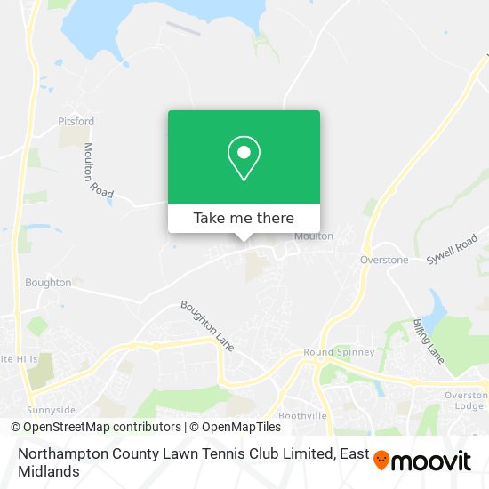 Northampton County Lawn Tennis Club Limited map