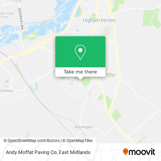 Andy Moffat Paving Co map