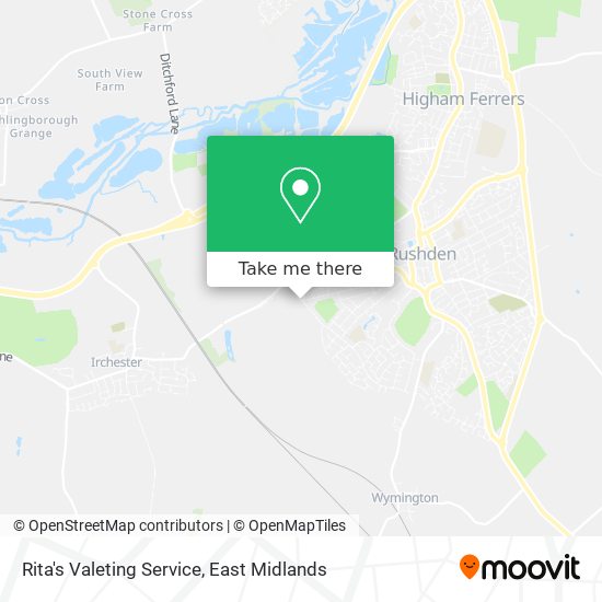 Rita's Valeting Service map