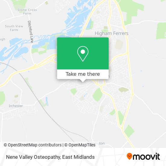 Nene Valley Osteopathy map