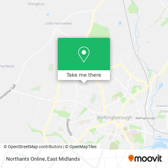 Northants Online map