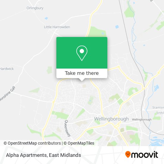 Alpha Apartments map