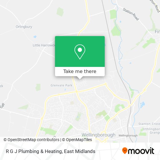 R G J Plumbing & Heating map