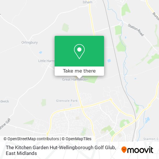The Kitchen Garden Hut-Wellingborough Golf Glub map