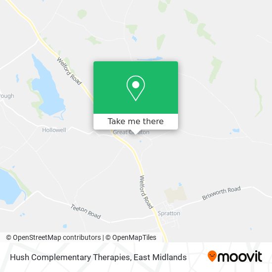 Hush Complementary Therapies map