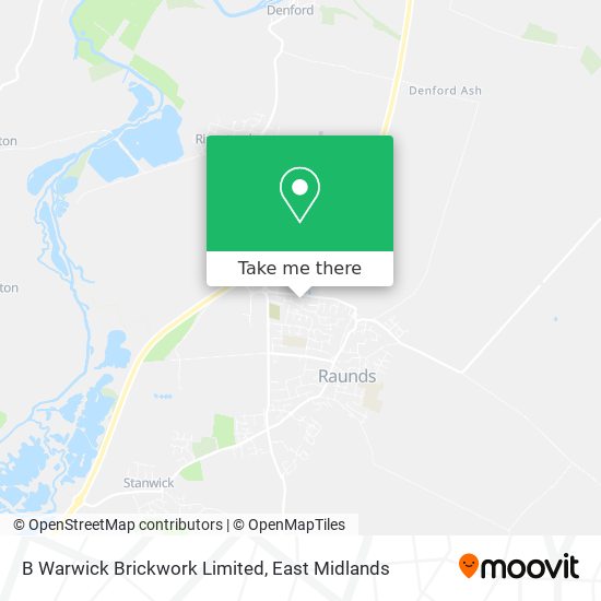 B Warwick Brickwork Limited map