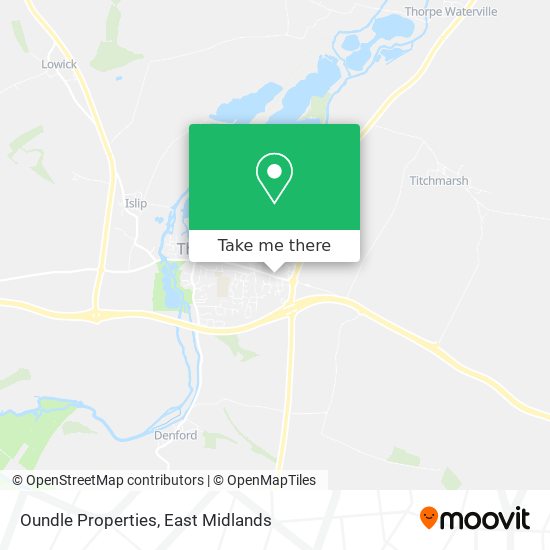 Oundle Properties map